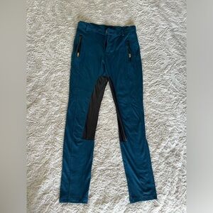 Leggings with faux leather details duo size medium